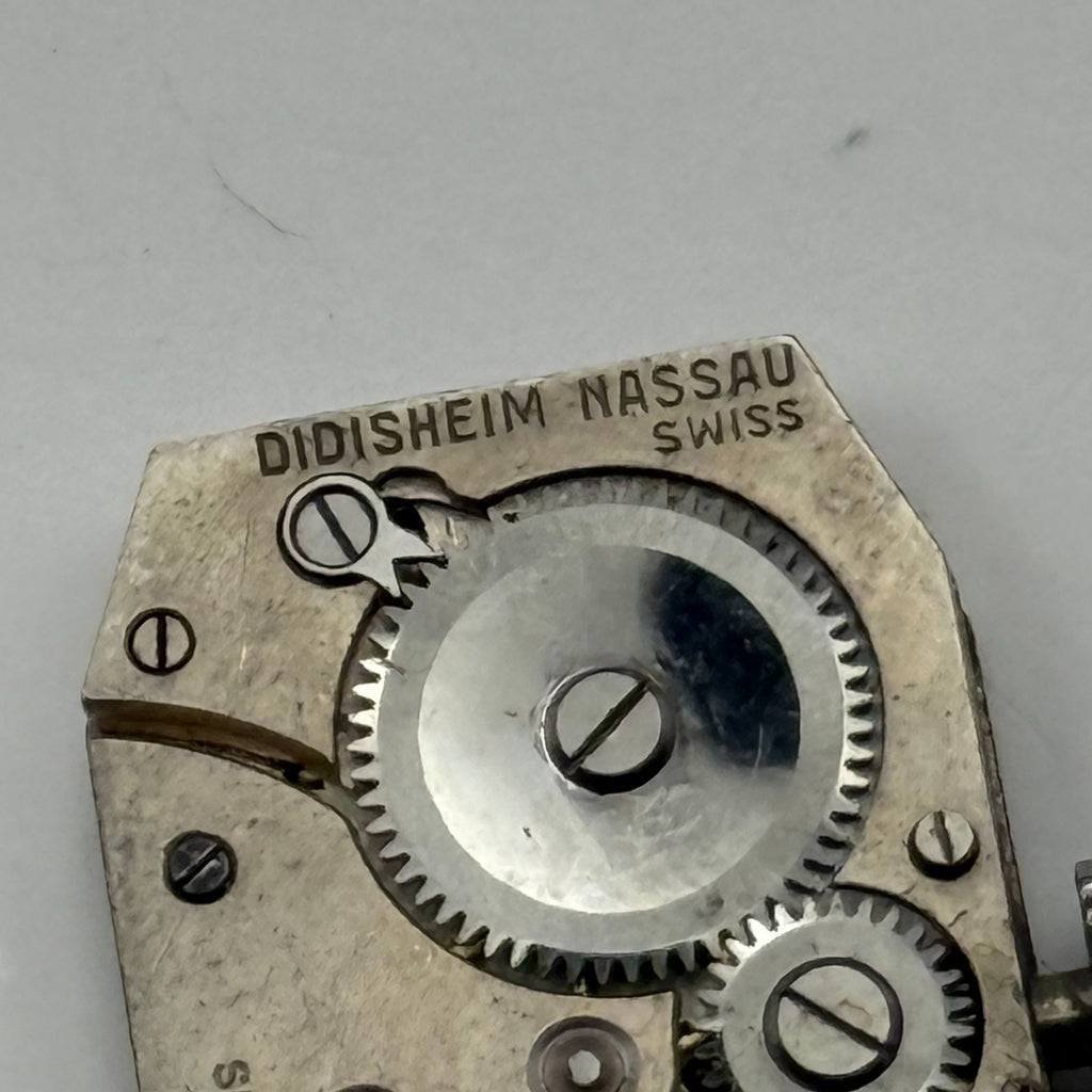 Didisheim-Nassay 227 Watch Movement Cabochon Crown Nassau 6J Swiss Parts 14.8mm