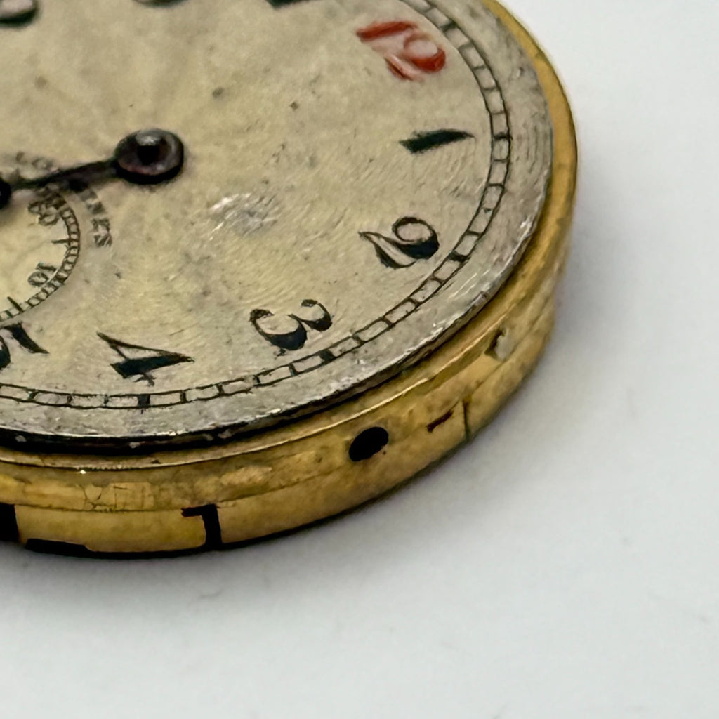 Longines 10.42 Watch Movement - Sub Seconds - For Parts / Repair - 22.4mm