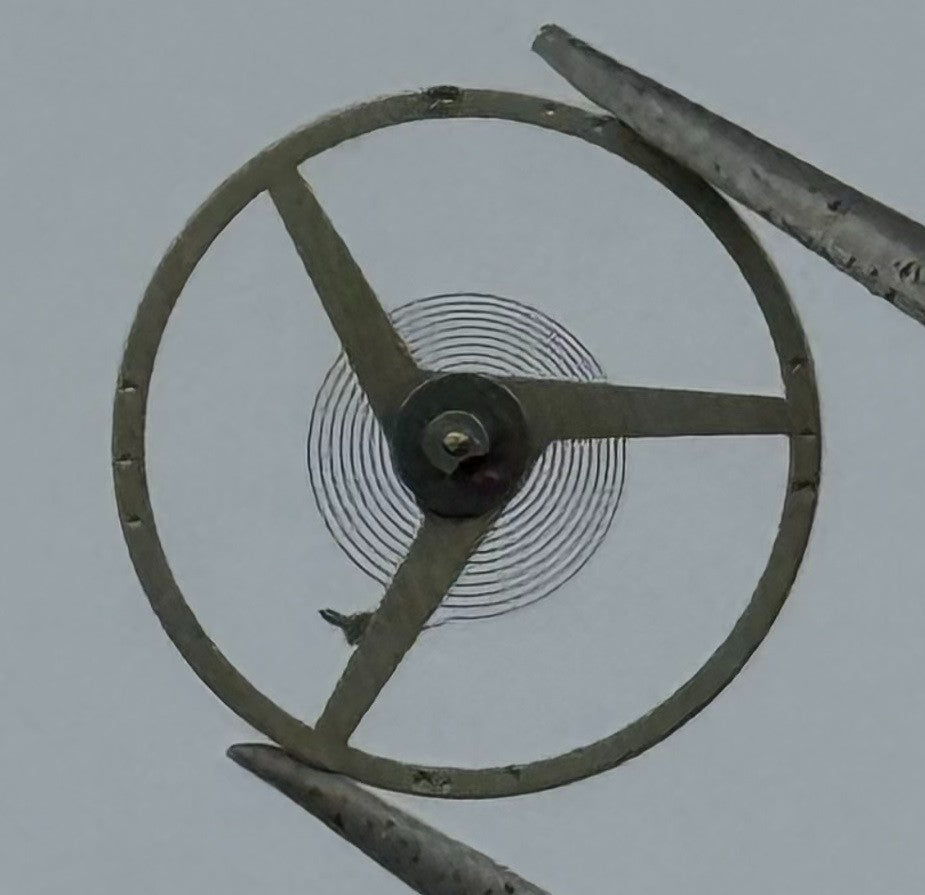 Amida 930 910 Balance Wheel Complete And Spring 1569 Watch Movement Parts NOS