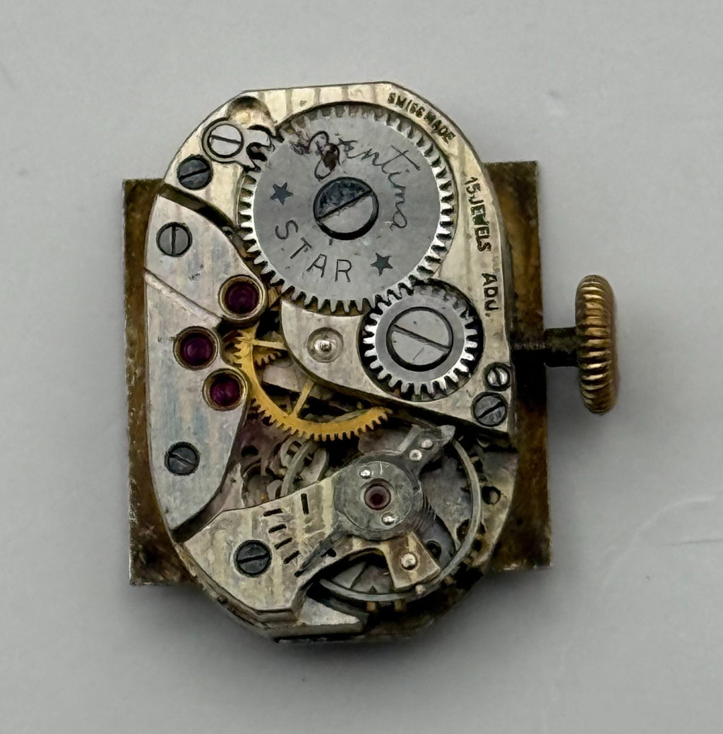ETA Watch Movement Running Bentima 15 Jewels Swiss Manual Wind Parts 12.6mm