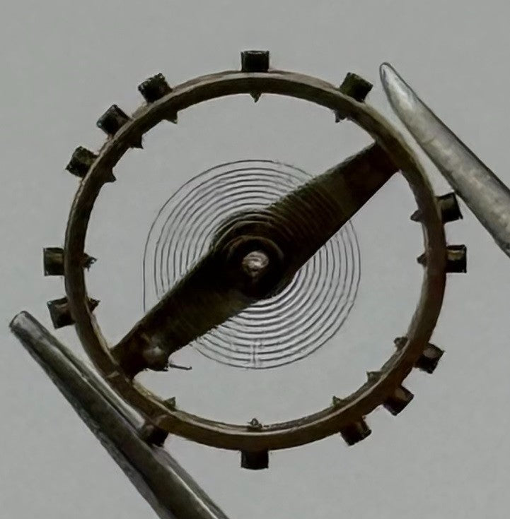 Derby 40 Balance Wheel Complete And Spring 721 N 8¾''' Watch Movement Parts NOS