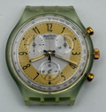 Vintage Swatch Chrono Watch SCG100 Golden Globe 1992 ETA Quartz Swiss 39mm Parts