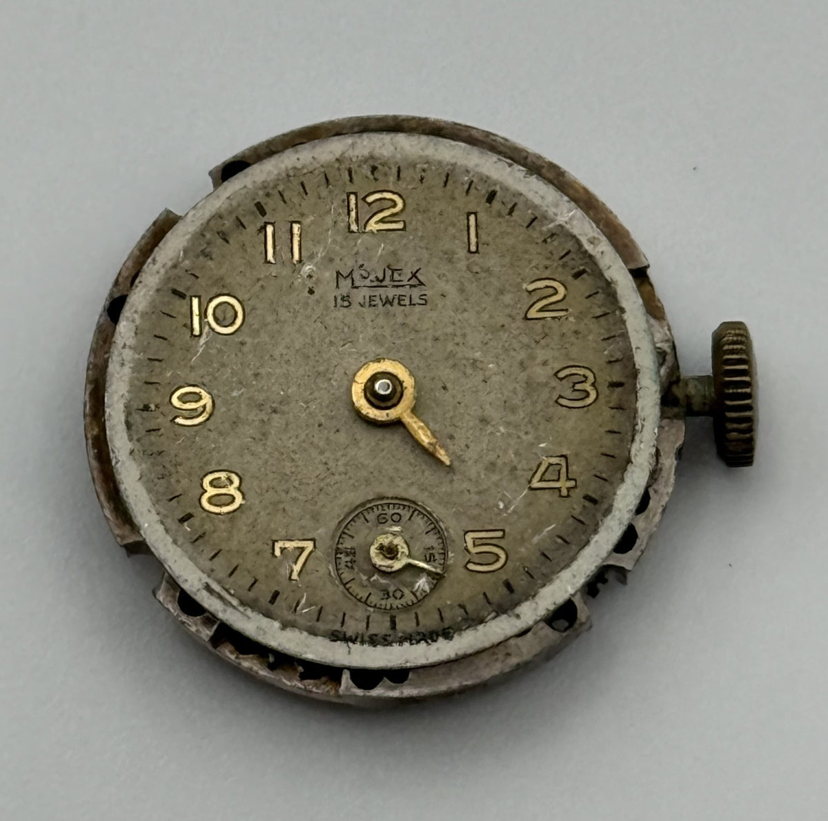 Pierce 861 Watch Movement - Majex - Running - For Parts / Repair