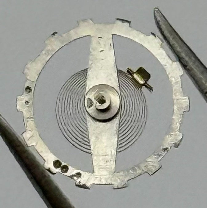 Lanco 576 PL Balance Wheel Complete And Spring 5’’’ Watch Movement Parts NOS