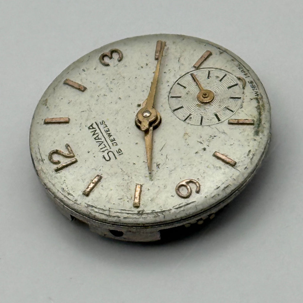 Felsa 4022 Watch Movement Silvana 15 Jewel Swiss Manual Wind Parts Repair 17.4mm