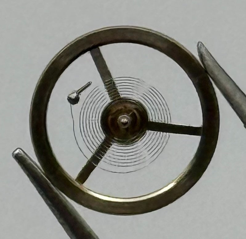EB 1297 1469 Balance Wheel Complete And Spring Renata 117 Watch Movement Parts