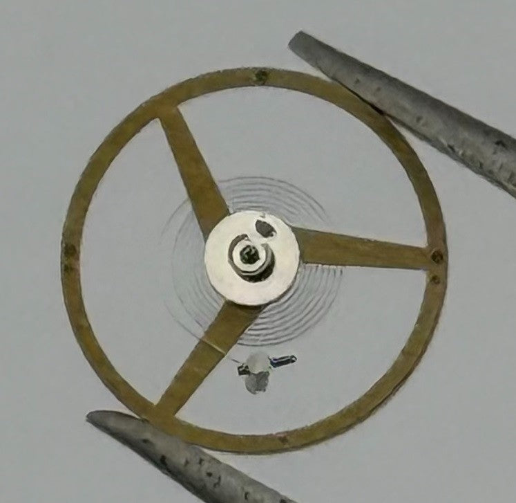 FEF 371 Balance Wheel Complete And Spring 6¾-8’’’’ 1572 Watch Movement Parts NOS