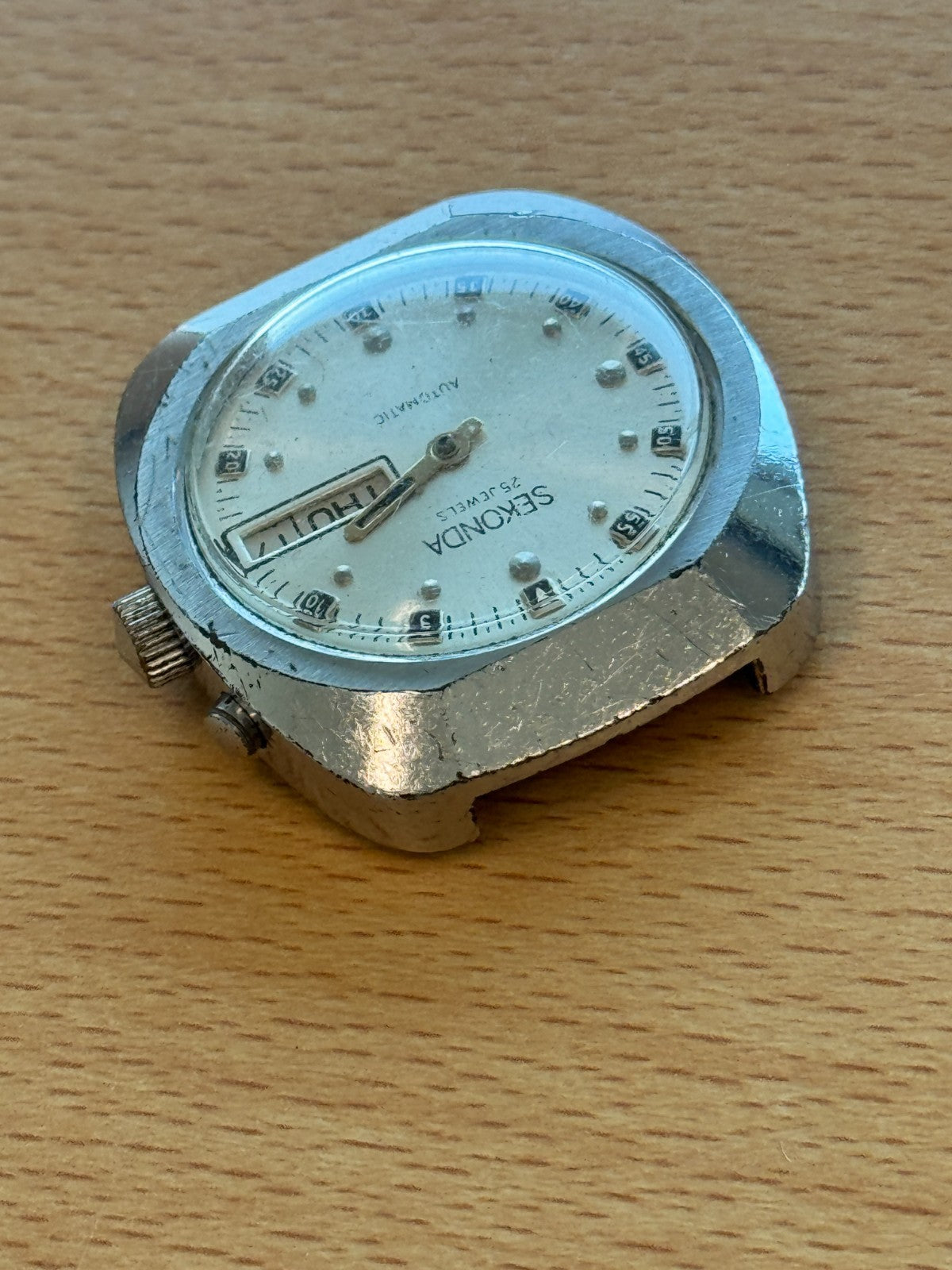Sekonda Day Date Automatic Men's Watch - Soviet Slava S2427 - Running / Spares