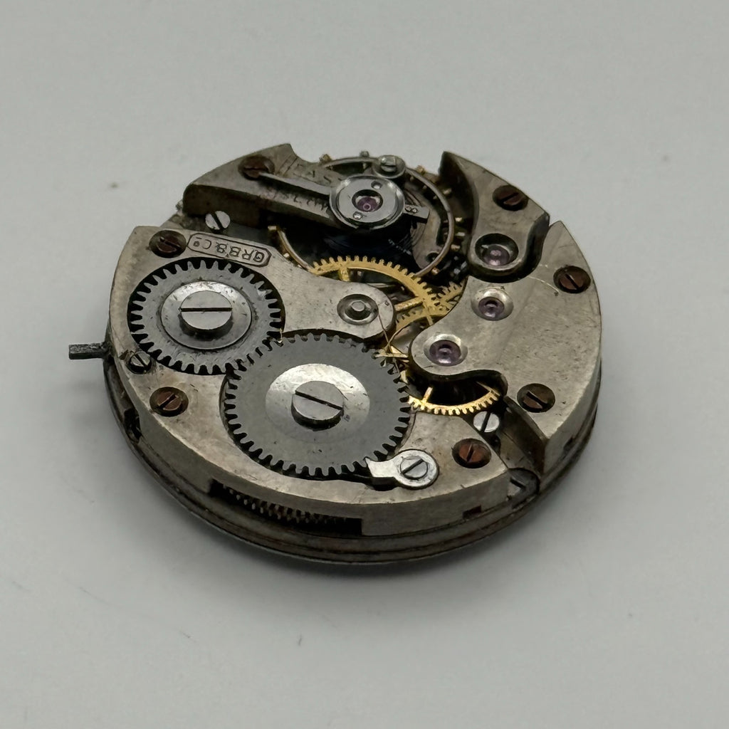 GRB & Co Trench Watch Movement - Roman Numerals - For Parts / Repair - 24.8mm