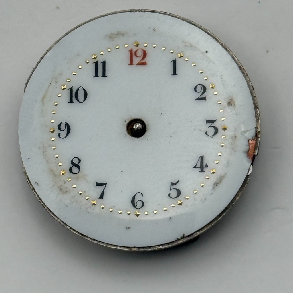 Unidentified Watch Movement Manual Swiss Vintage Wind Parts Repair 24.4mm
