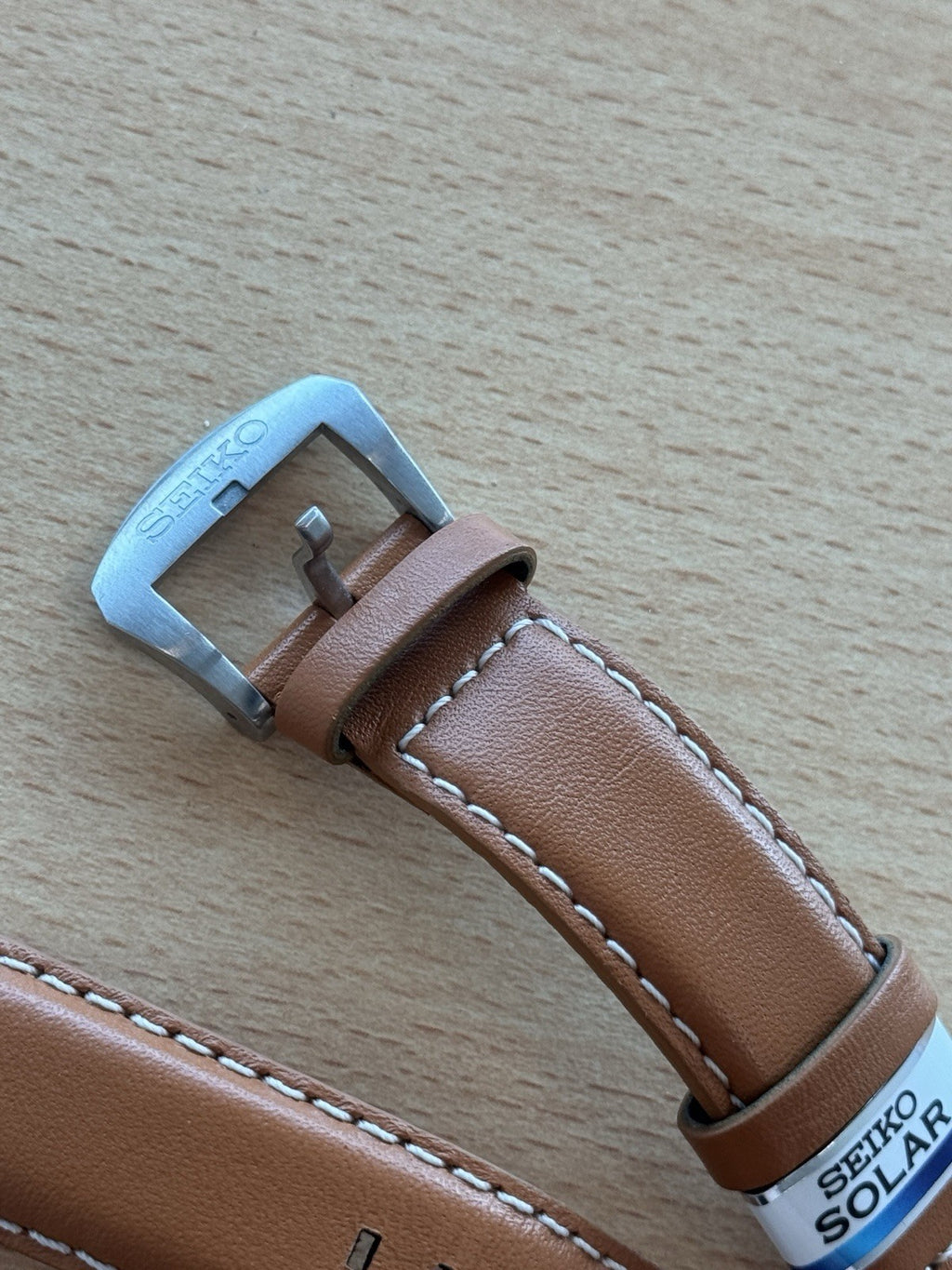 Seiko L088 H 21 Watch Strap - 21mm - Brown - Silver - For Seiko Prospex SSC081