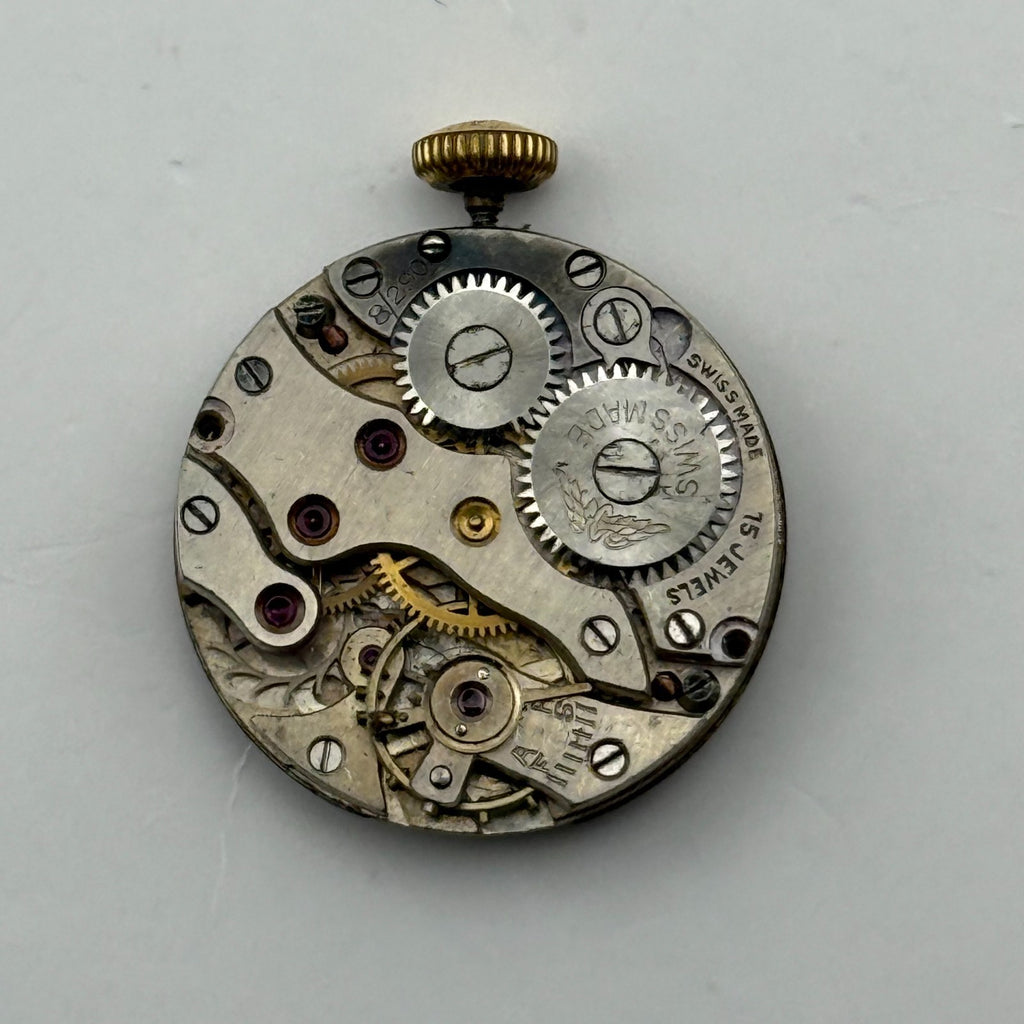 Peseux 60 Watch Movement Rotary 15 Jewels Swiss Manual Wind Parts Repair 18.6mm