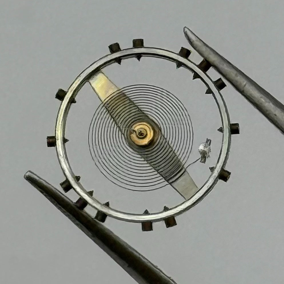 Jeambrun 23D Balance Wheel Complete And Spring 10½’’’ Watch Movement Parts NOS