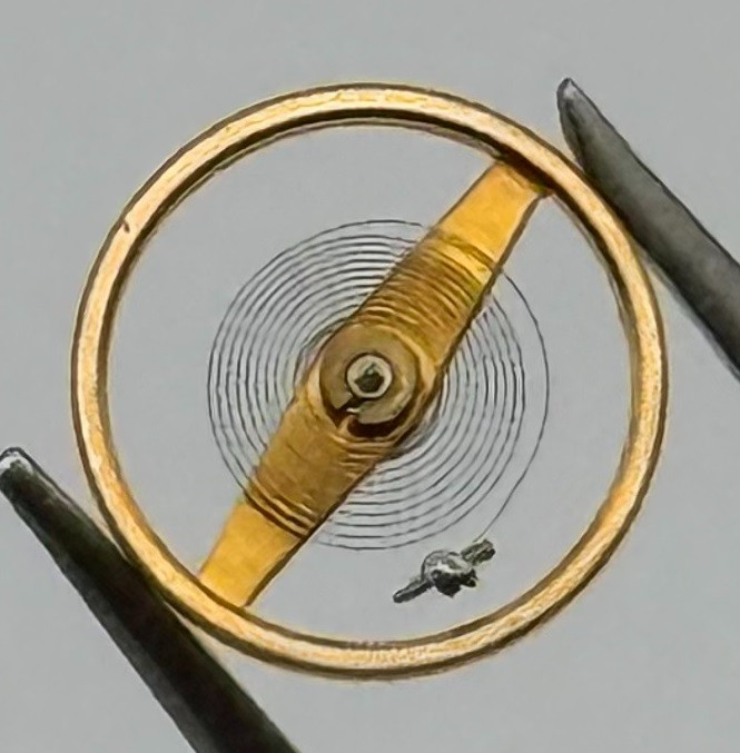 Bifora 51 Balance Wheel Complete And Spring Pour Watch Movement Parts NOS