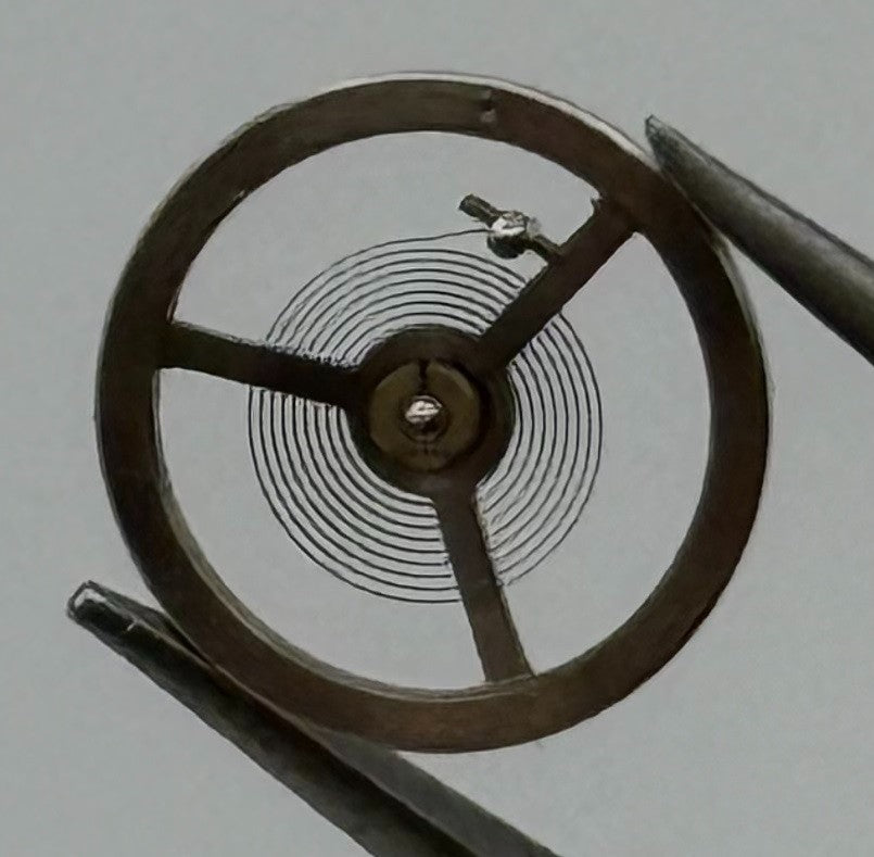 EB 1297 Balance Wheel Complete And Spring 5¼’’’ 201 Watch Movement Parts NOS