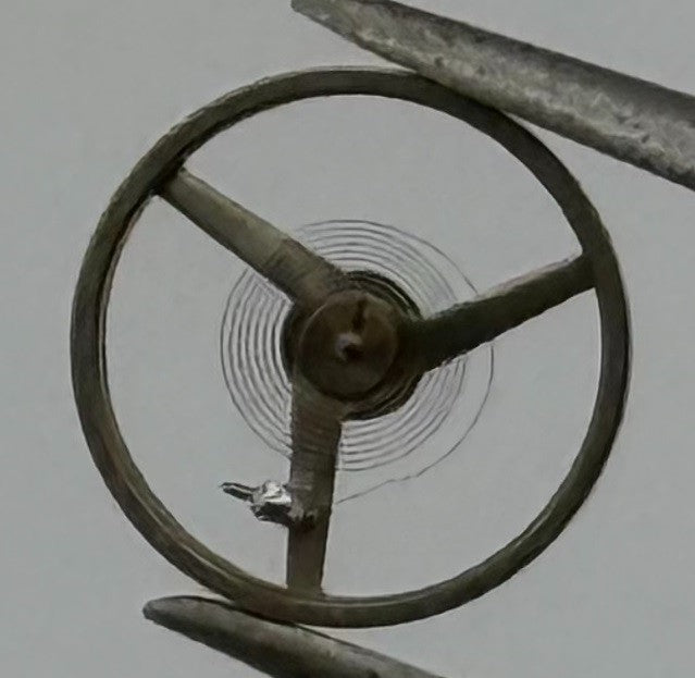Lanco 500 Balance Wheel Complete And Spring Renata 1345 Watch Movement Parts NOS
