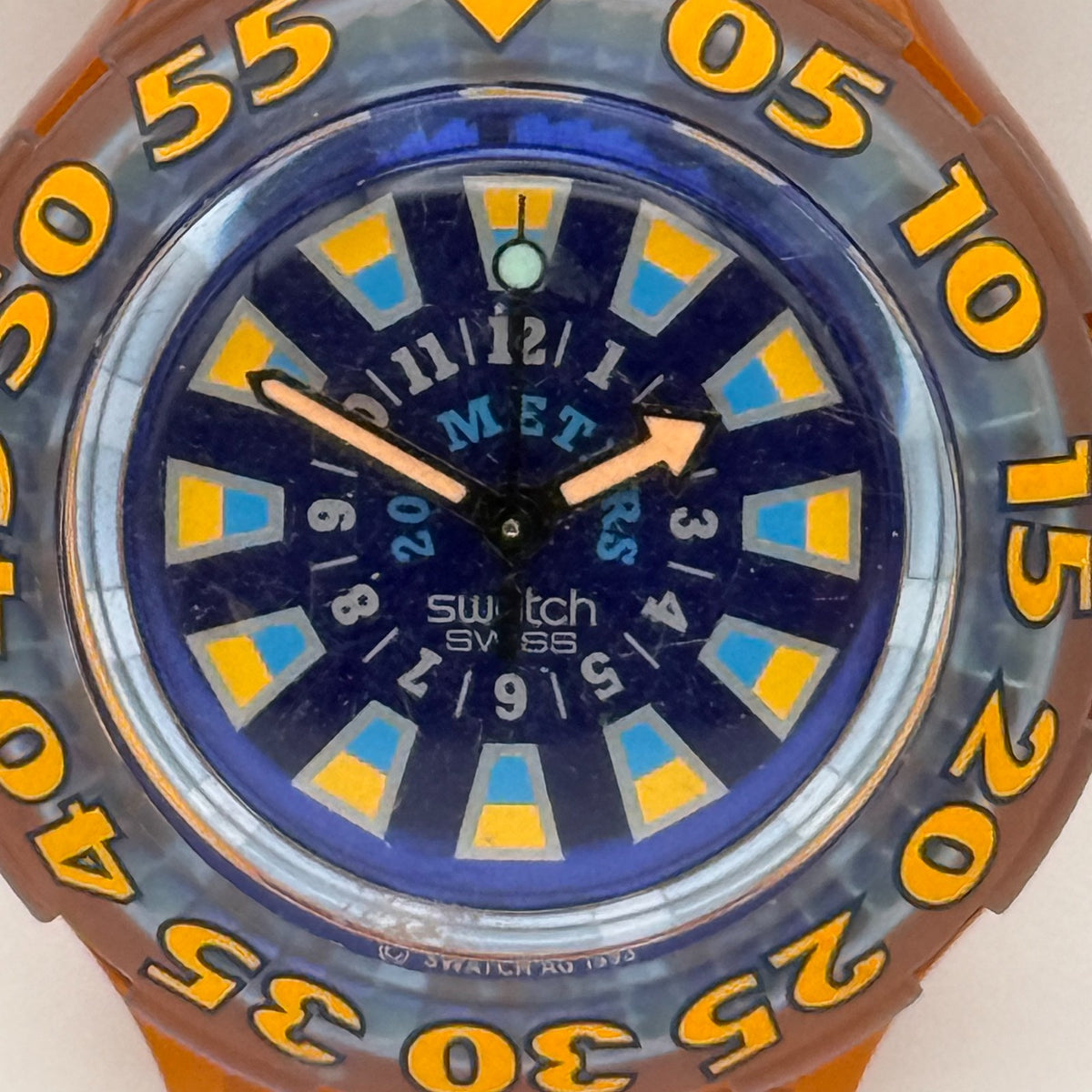 Vintage Swatch Scuba 200 Watch SDO100 Seaclip 1994 ETA Quartz Swiss 40mm Parts 