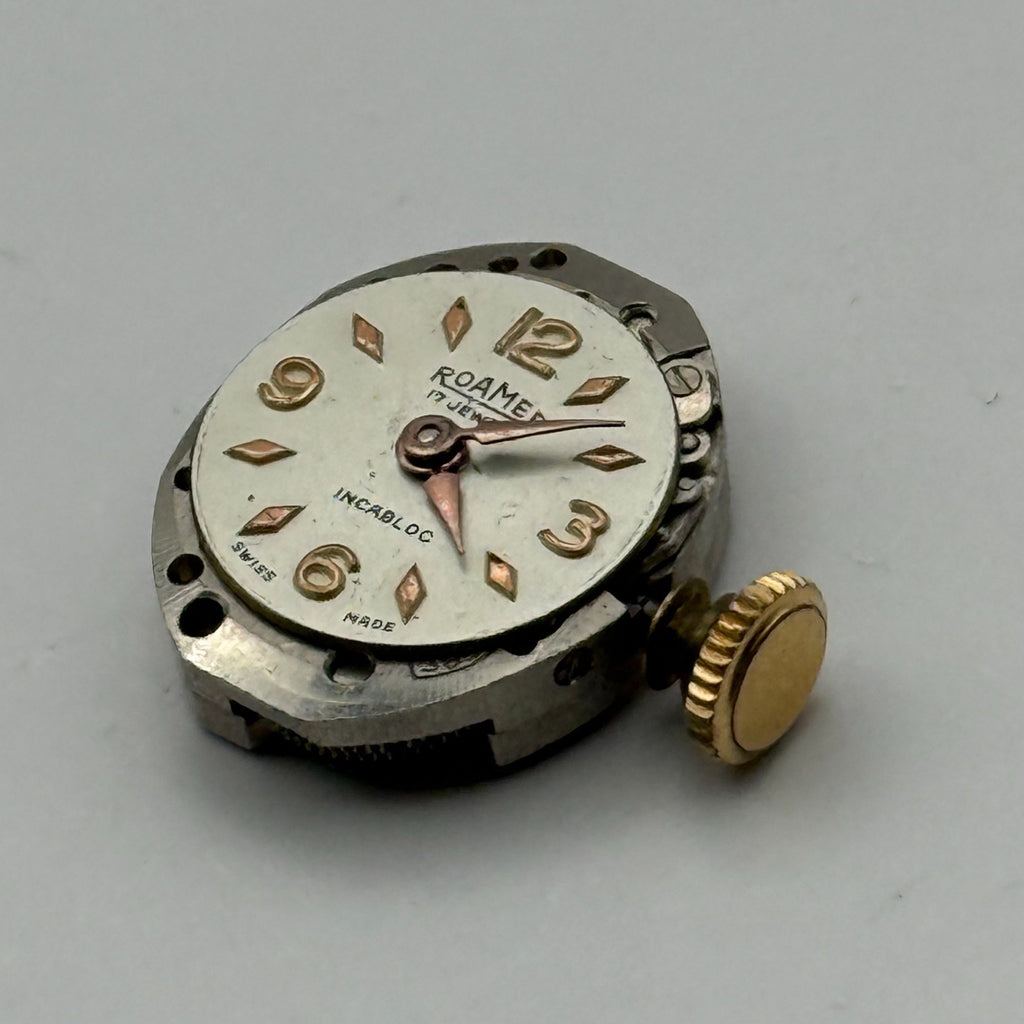 MST 389 Watch Movement Running Roamer 17 Jewels Manual Wind Parts Repair 13.1mm