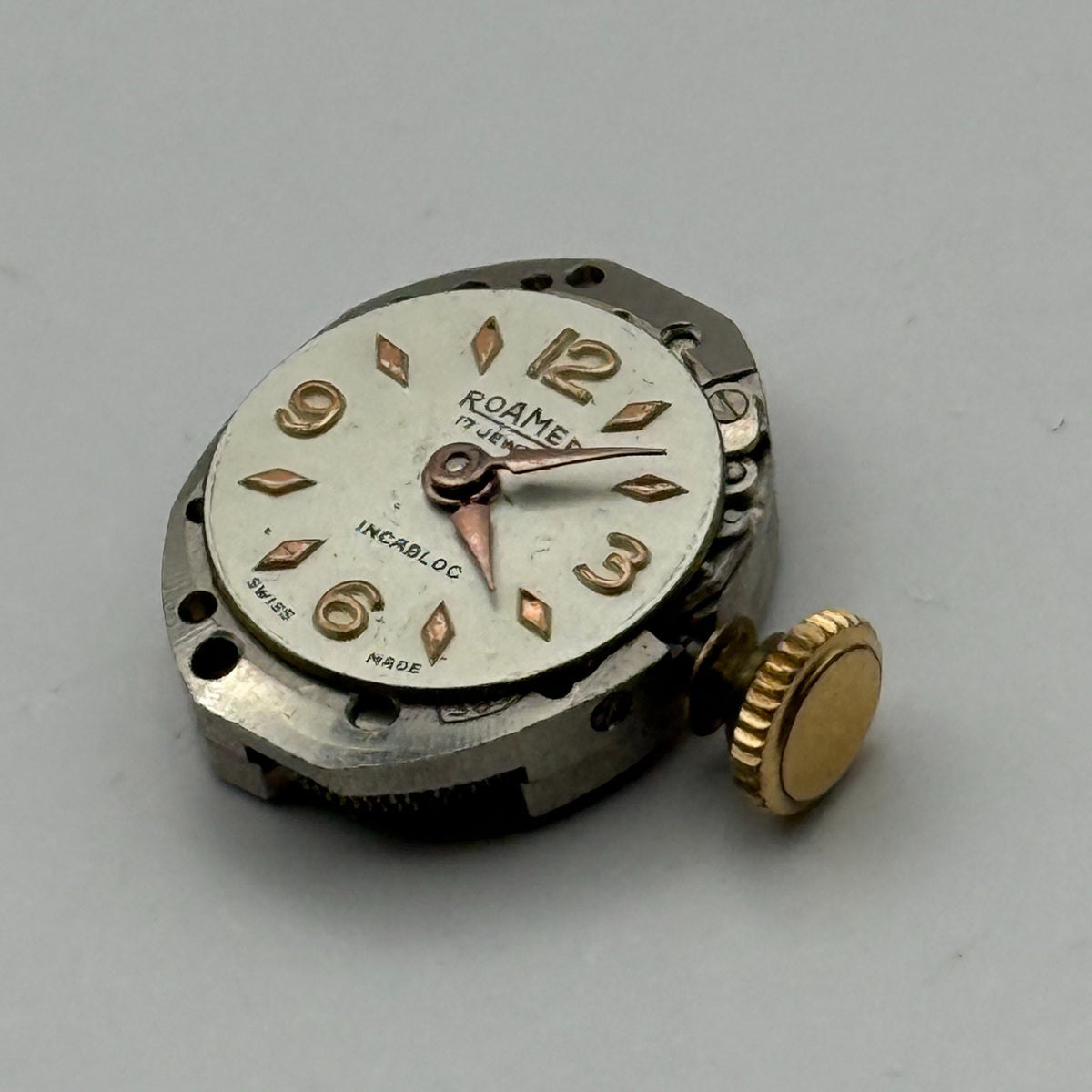 MST 389 Watch Movement Running Roamer 17 Jewels Manual Wind Parts Repair 13.1mm