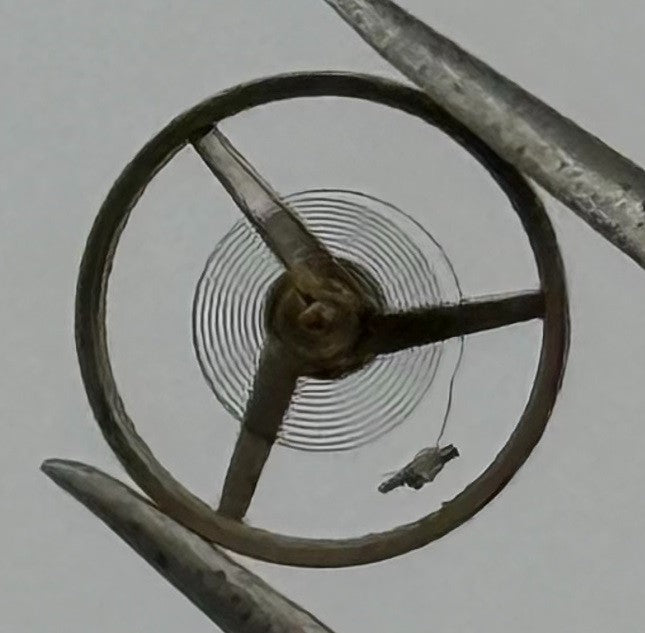 FHF 57 Balance Wheel Complete And Spring 6¾’’’ Renata 1612 Watch Movement Parts