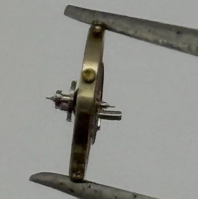 PUW 70 73 Balance Wheel Complete And Spring 5’’’ 517 Watch Movement Parts NOS