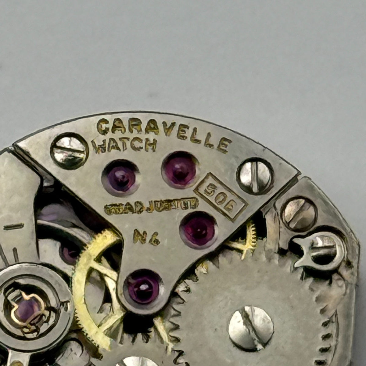 FEF 6630 Watch Movement Caravelle 17 Jewels Swiss Manual Wind Parts Repair 13mm