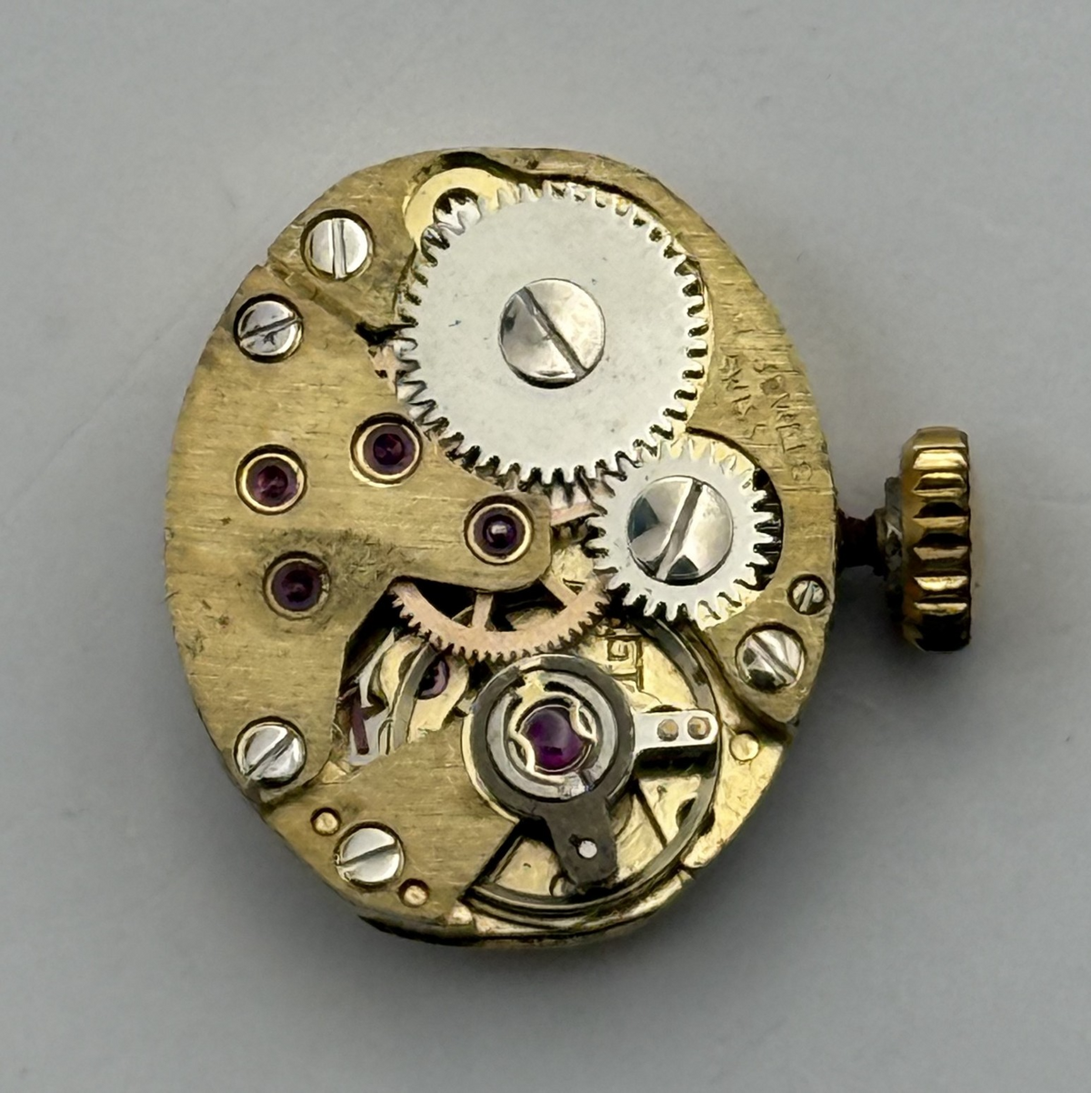 FE 68E4 Watch Movement Avia 17 Jewels Swiss Manual Wind Parts Repair 13.1mm