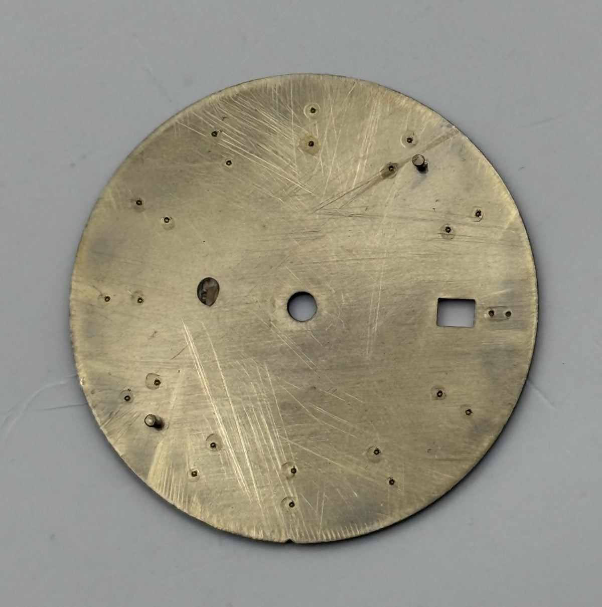 Seiko V739-0578 Watch Dial Black Japan Vintage Spare Parts Repair 28mm