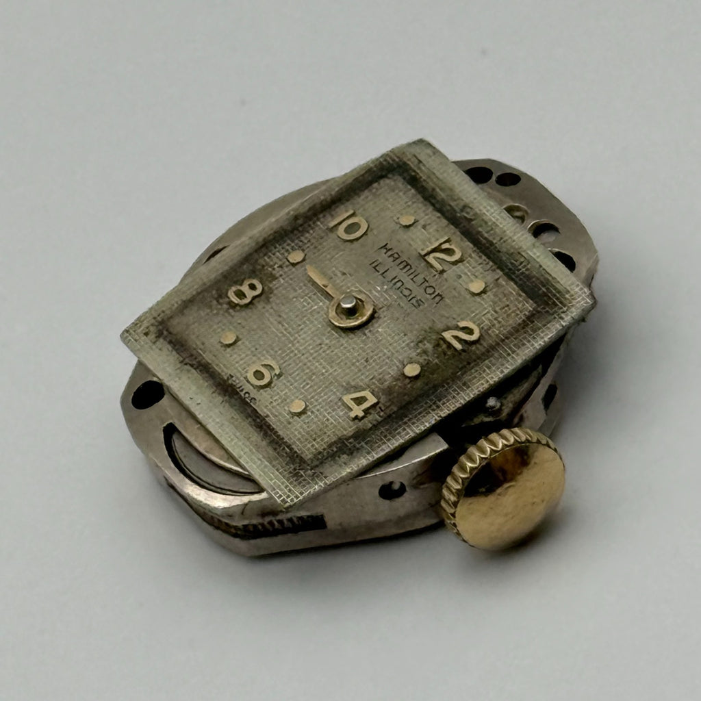FHF 60 Watch Movement Running Hamilton Illinois Swiss Manual Wind Parts 15.3mm