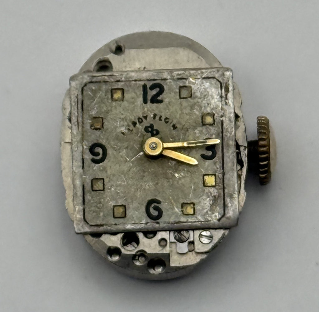 Lady Elgin 650 Watch Movement 19 Jewels U.S.A. Manual Wind Parts Repair 12.7mm