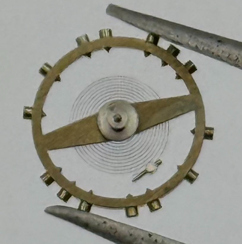 ETA 790 Balance Wheel Complete And Spring 8¾’’’ Renata Watch Movement Parts NOS