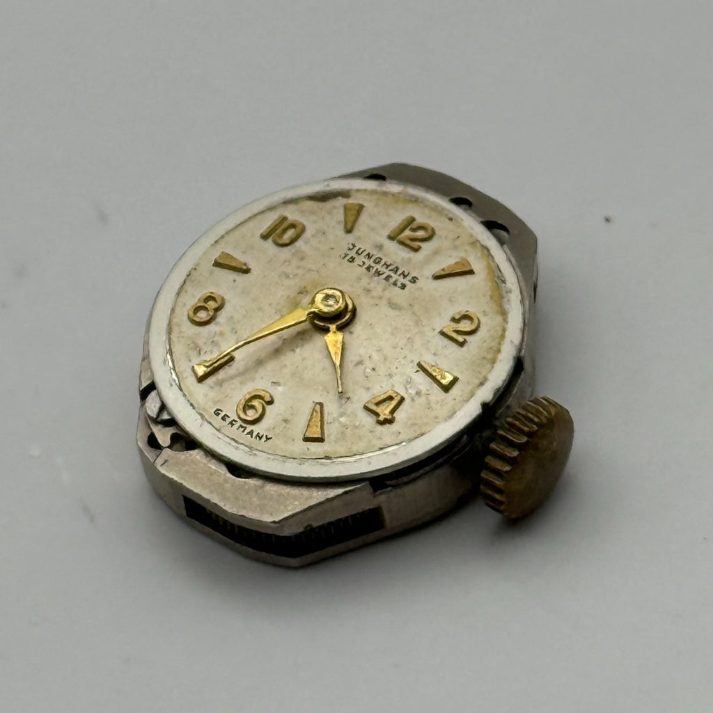 Junghans J73 Watch Movement Running Germany 15 Jewels Manual Wind Parts 15.2mm
