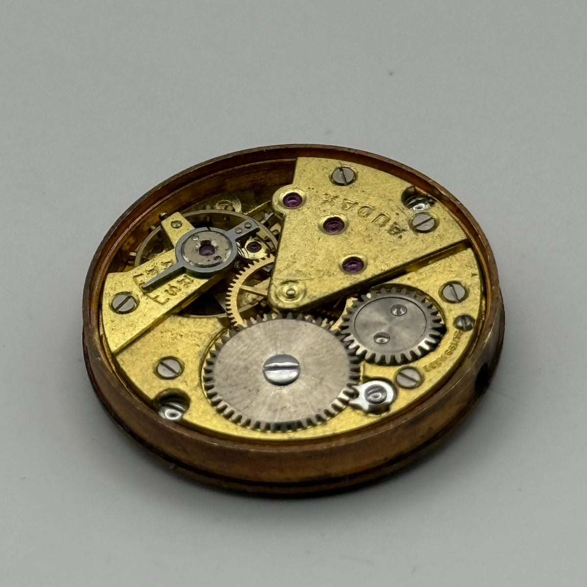 Audaux 180 Watch Movement - Running - For Parts / Repair - 25.6mm
