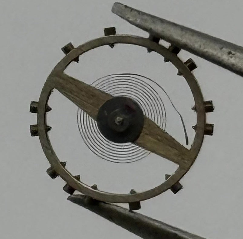 FHF 8 Balance Wheel Complete And Spring 8¾’’’ Renata 191 Watch Movement Parts