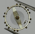 FHF 28 Balance Wheel Complete And Spring 10½’’’ Watch Movement Parts NOS