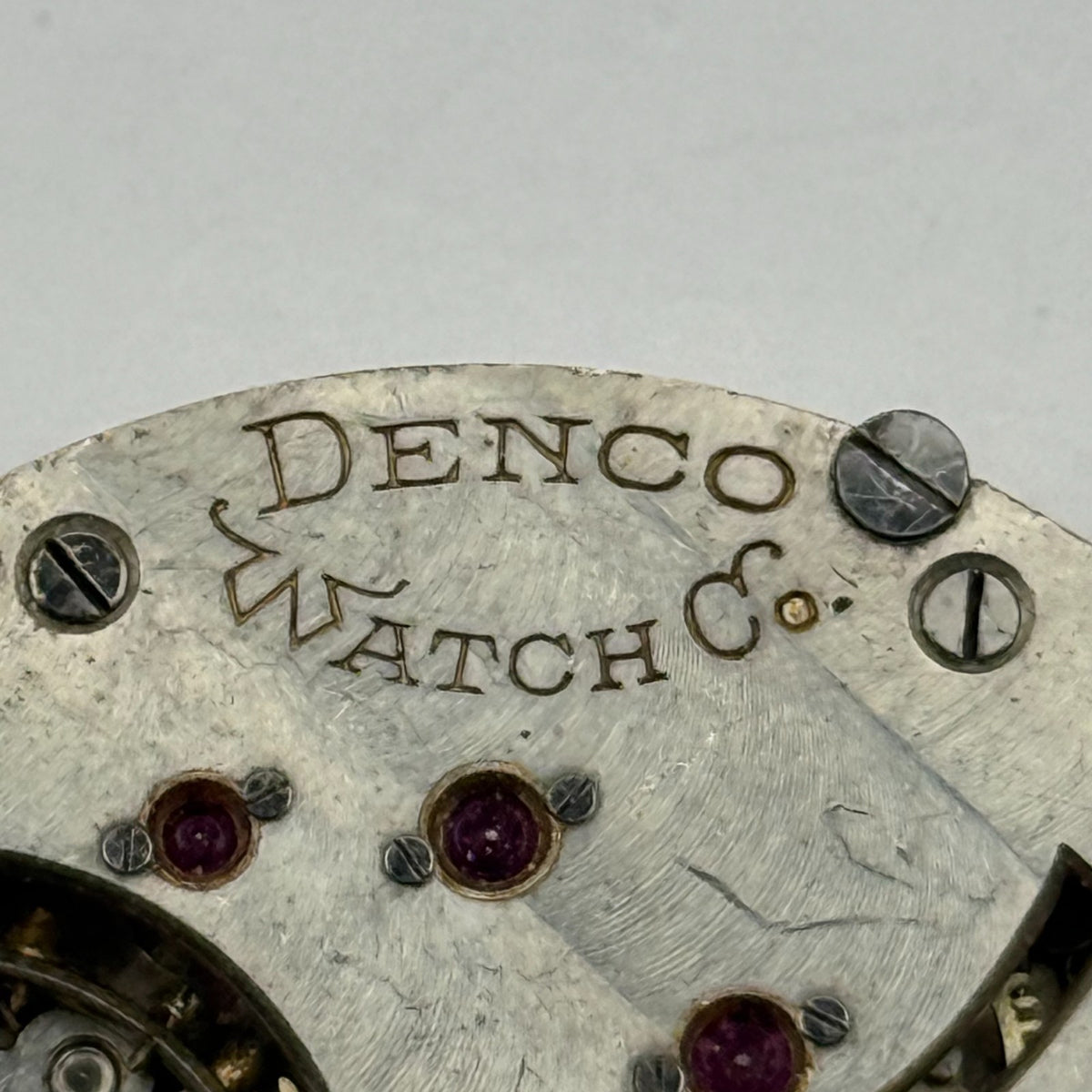 Denco Hunter Pocket Watch Movement Sub Seconds 17J Manual Wind Parts 40.5mm