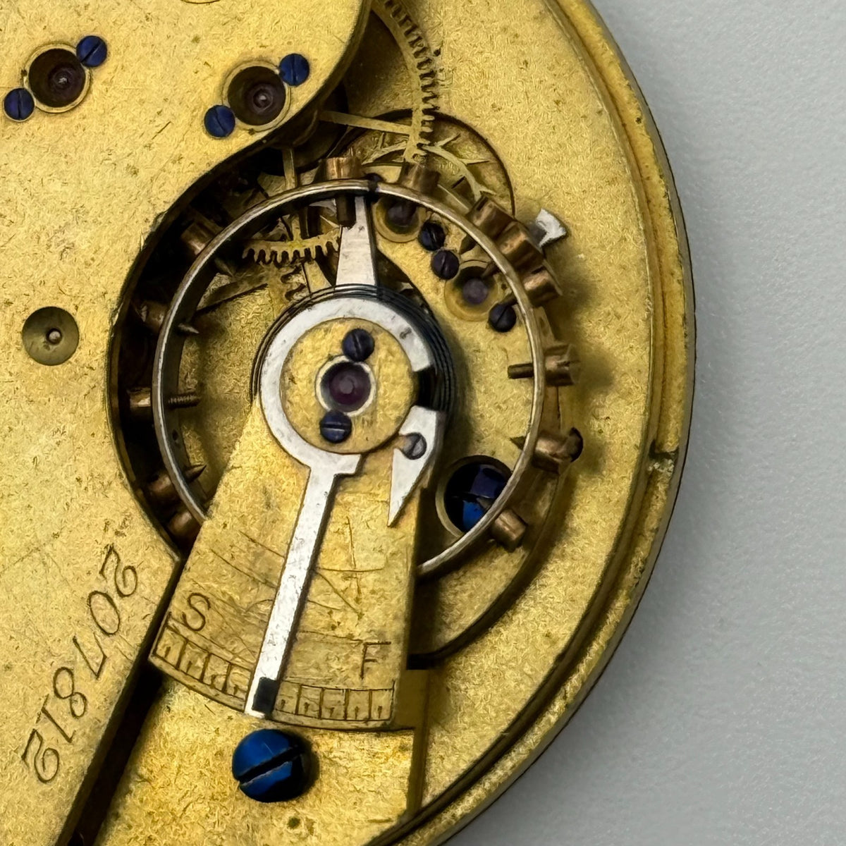 English Lever Pocket Watch Movement - James Whittle Blackburn - Parts / Repair