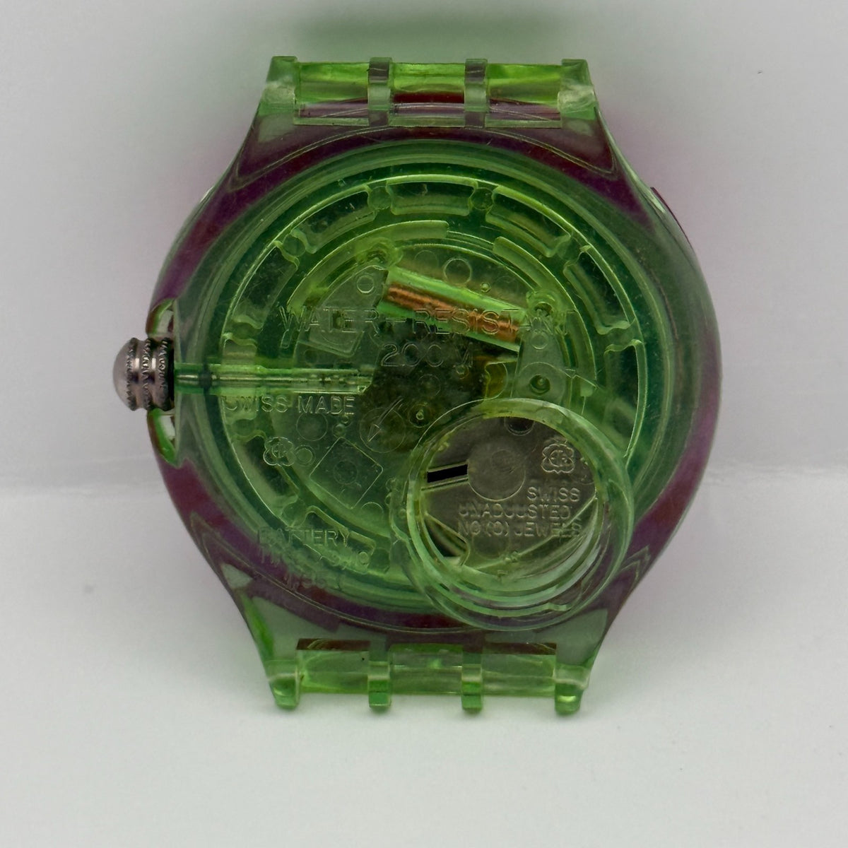 Vintage Swatch Scuba 200 Watch SDG102 Cherry Drops 1994 ETA Quartz 40mm Parts