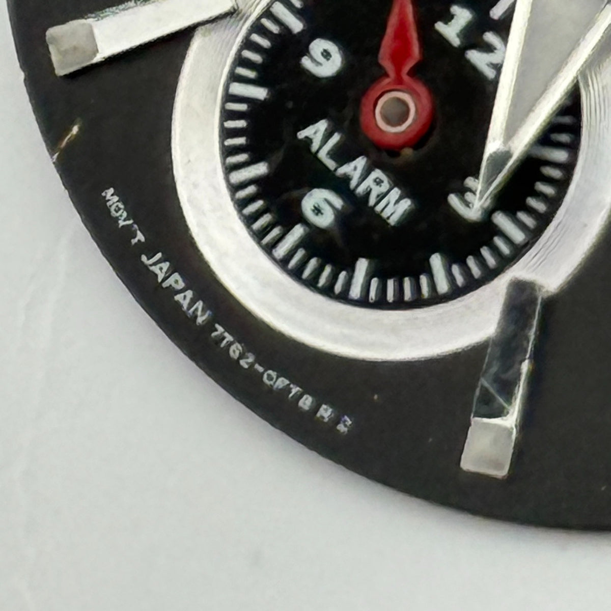 Seiko 7T62-0FT8 Watch Dial Chronograph Alarm 100M Spare Parts Repair 27.4mm
