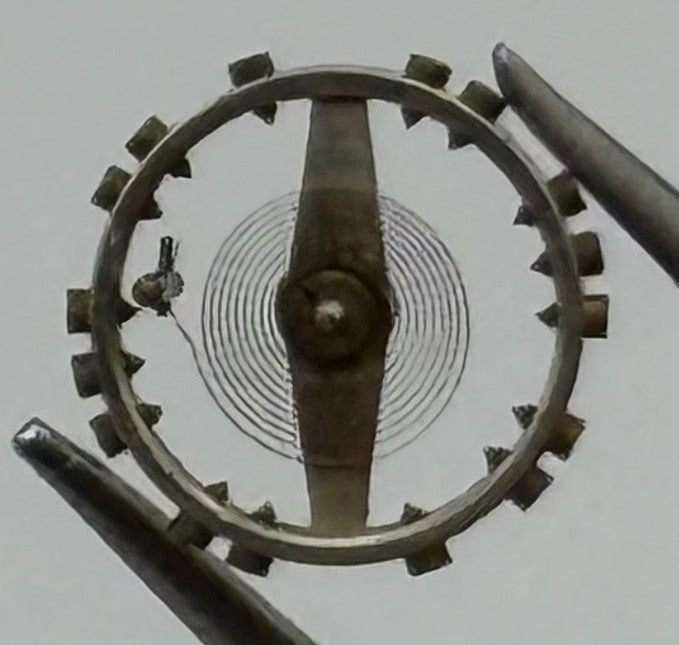 PUW 70 73 Balance Wheel Complete And Spring 5’’’ Renata 517 Watch Movement Parts