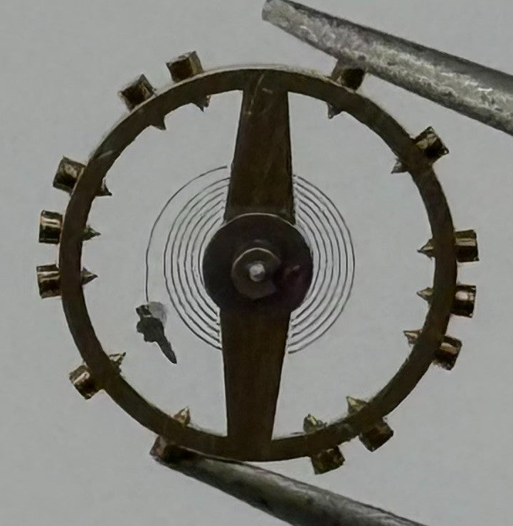 FEF 370 371 Balance Wheel Complete And Spring 176 Watch Movement Parts NOS