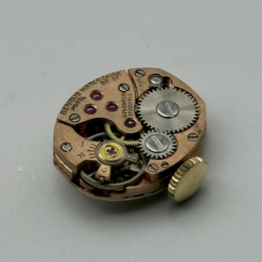 AS 1491 Watch Movement Running A. Schild Benrus DZ 2F 17 Jewels Swiss Parts 13mm