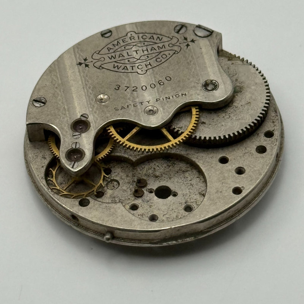 Waltham Seaside Watch Movement Model 1882 American Antique 1s Parts Repair