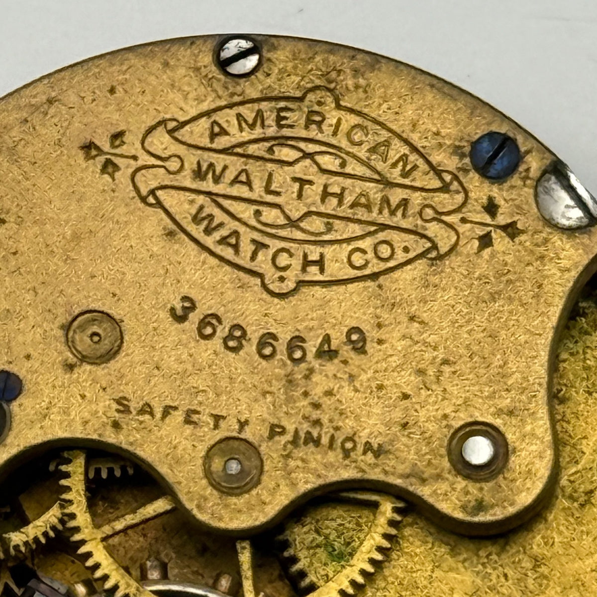 Waltham Grade G Watch Movement Seaside Quality Model 1882 American 1s Parts