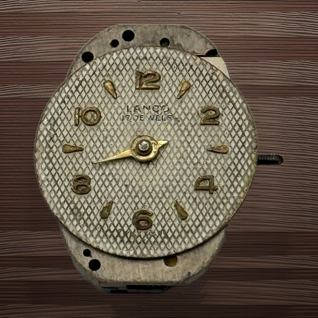 Lanco 524 Watch Movement - 17 Jewels Ladies - For Parts / Repair - 17.6mm