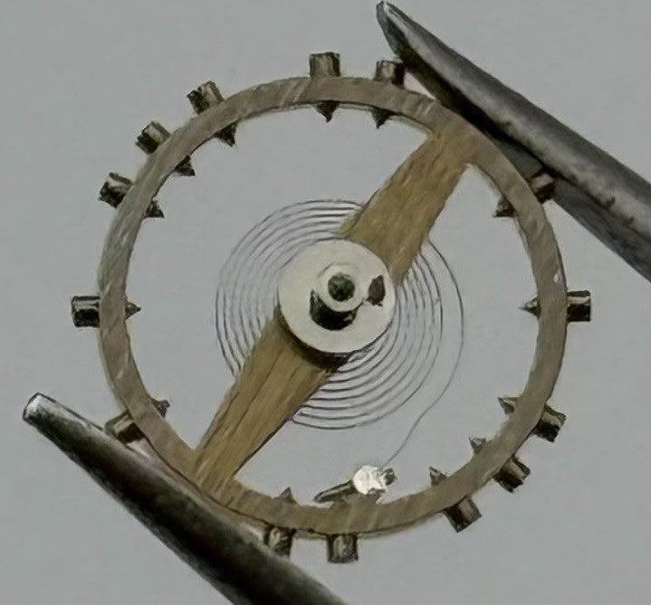 Felsa 4162 Balance Wheel Complete And Spring Renata 1244 M Watch Movement Parts
