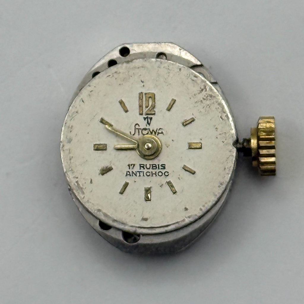 PUW 74 Watch Movement Stowa Swiss 17 Jewels Manual Wind Parts Repair 13.2mm