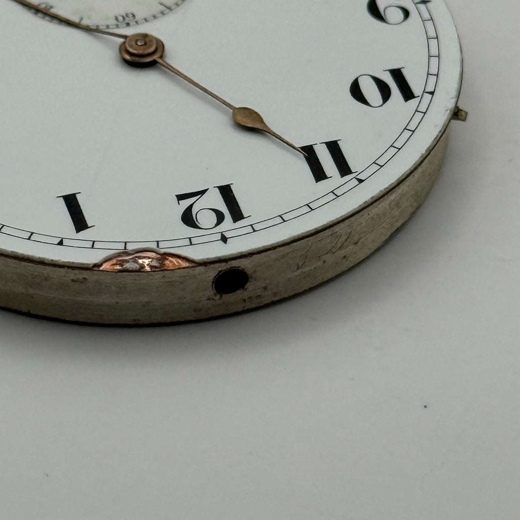 Mobilia Pocket Watch Movement High Grade Open Face Sub Seconds Parts 45.1mm