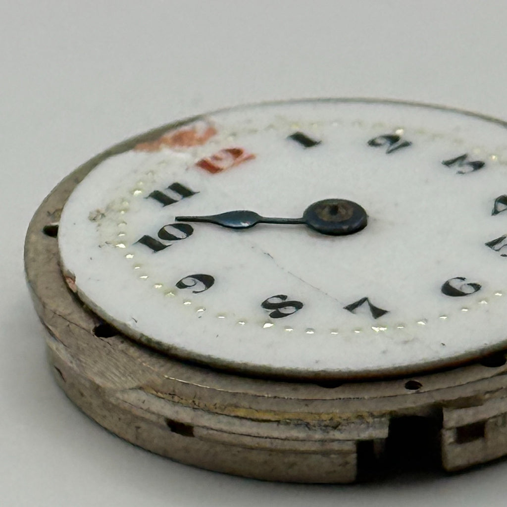 Red 12 Watch Movement - 15 Jewels - For Parts / Repair - 23.3mm