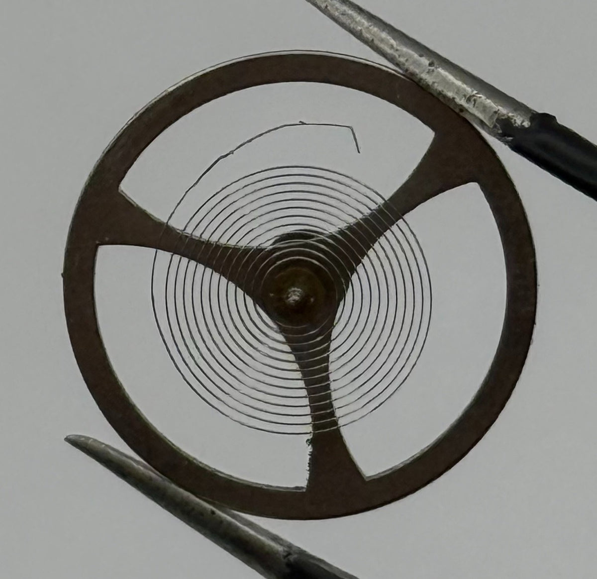 UTI 8 R 250 P Balance Wheel Complete And Spring Watch Movement Parts NOS